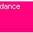 A 4-frame contact sheet of a bright pink animated icon with white pixelated text and geometric shapes, showing sequential changes in text layout across frames.