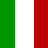 A 4x4 contact sheet of animated frames showing a pixelated text-based icon with Italian flag colors and repeated phrases about being perfect and Irish, displayed on a gray transparency background.
