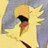 A 48x48 pixel animated buddy icon featuring a yellow cartoon character with spiky hair and an open mouth on the left, alongside black background text reading "Anime IM" above smaller stylized text on the right.