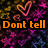 Pixelated image with neon text and heart symbols on a dark, multicolored background.