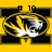 Yellow background with black pattern; three oval tiger head icons in yellow, white, and black stripes