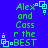 Blue background with green pixelated text reading "Alex and Cass are the BEST" in four identical arrangements, each accompanied by a light blue square-and-dot pattern.