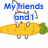 Pixelated cartoon rabbit on a carrot with blue text reading "My friends and I are losers. But, in a good way" across four