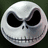 A four- shows a skeletal face with black eye sockets and stitched mouth, displaying orange text in different
