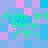 Pixelated of cyan and magenta squares with repeated green text reading "Alyssa and Alyssa and Briana Bffl's" across four identical sections