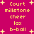A static image with a bright pink background displays yellow pixelated text reading 'Court millstone cheer lax b-ball' in two vertical , surrounded by small white plus signs