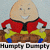 Pixelated cartoon character with large egg-shaped head, red jacket, yellow pants, blue shoes, and black belt, standing on brown ground with light blue background.