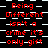 Red text on black background with white checkered pattern repeats the phrase "Being Different isn't a crime it's only gift" in multiple