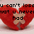 A pixelated red heart with a visible crack, overlaid by black blocky text reading "u can't lose wat u never had" on a light background.