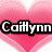 Pink heart background with two text labels and a plus sign; one label reads 'Caitlynn' in stylized font, the other 'Jake' below it.