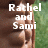 Two side-by-side pixelated images of a person with text overlays, one reading 'Rathel and Sami' and the other 'Bestest Friends Forever = )'.