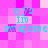 Pixelated cyan text on a pink background with repeated 'oyy tru' and 'awesome' phrases in two identical horizontal sections