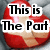 Red heart-shaped objects with beige patches on a gray quilted background, displaying sequential text phrases.