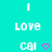 Pixelated turquoise background with white text and pink heart symbols arranged in two mirrored