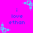 A static image with a bright pink background featuring repeated cyan square patterns and blue text reading "i love ethan" in multiple locations.