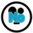 Six circular icons with black outlines display Mickey Mouse ears and text overlays in various colors and styles.