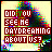 identical pixelated icons showing red text "DID YOU SEE ME DREAMING ABOUT US?" over a blurred background with green and blue tones