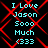 Cyan text on black background with red diamond pattern, repeating four times in a layout