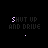 Animated sequence of pixelated text 'SHUT UP AND DRIVE' with purple and white color shifts, small X symbols below each phrase, and a gray bottom border.