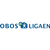 Pixelated blue text 'OBOS' and 'UGADH' flanking a circular icon with green and white elements on a gray background.