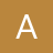 White capital letter A on solid brown background, rendered in pixelated style with visible dithering.