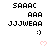 Pixelated text and emoticons with pink heart symbols in a , showing animation changes between frames