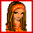 A 48x48 pixel animated contact sheet with three visible frames showing a cartoon character and text elements on orange backgrounds, framed by red checkered borders.
