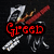 Four pixelated buddy icons arranged in a , each featuring crossed axes with red and silver elements against black backgrounds