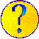 Four yellow circular icons with blue borders display sequential blue symbols: question mark, curved line with dot, lowercase j, and reversed curved line with dot.