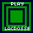 Four green square icons with nested borders display "PLAY" and "LACROSSE" text, each showing distinct border layer counts in a