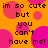 Pixelated text on an orange background with pink circles, repeating 'im so cute im so cute but you can't have me!' in a pattern