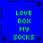 Blue background with green pixelated text reading 'LOVE ROK MY SOCKS' in four identical quadrants, bordered by black dashed lines and asterisks.