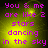Pixelated text reads "You & me are like 2 stars dancing in the sky" in magenta over a yellow gradient background with a bright central glow.