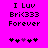 Pixelated text on bright pink background with animated heart symbols changing position.