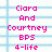 Pixelated text in bright pink on a light blue background, displaying names and terms in a static arrangement