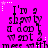 Pixelated text on a bright pink background with white star accents, arranged in repeating vertical
