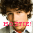 Pixelated close-up of a person with dark curly hair wearing a dark jacket over a light shirt and red tie, with pink text overlay reading 'HOTTIE!' on a white background.