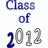 Animated contact sheet showing five sequential frames of a 'Class of 2012' text animation with varying letter highlighting and transparency effects.