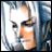 A 48x48 pixel buddy icon featuring a character with silver hair and orange skin on the left, paired with text reading "Anime IM" and "com" on a black background to the right.
