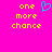 Pixelated yellow text 'one more chance' on bright pink background with cyan heart symbol above text.