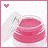 Animated sequence showing a pink lip gloss container with wings and a heart, transitioning from closed to open state.