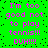 Green background with pink pixelated text repeating 'I'm too good not to play tennis!!! DUH!!!' in a pattern