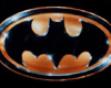 Batman logo with orange bat ears and black background transitions to DVD Video text overlay, then shifts to full 'DVD VIDEO' branding.