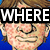 Pixelated character with brown hair and blue background, text overlays reading WHERE he fuc is FAT MAX across four
