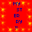 Red background with yellow starbursts and blue text reading 'MY STORY !!' in two vertical