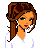 Animated contact sheet of a summer-themed buddy icon featuring pixel art characters, text elements, and beach props across multiple frames.