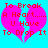 A static image with a bright cyan background featuring a large pink broken heart and red pixelated text reading "To Break A Heart..... U Have To Drop It".