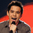 six pixelated images showing a person in various poses and a central text with 'I ❤️ David Archuleta' on a cyan background