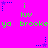 A bright pink background features green text reading "i luv ya brooke" and blue star-shaped icons with dotted lines, arranged in a pattern with some variations