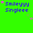 Green background with repeated purple text "Smileyyy Singleee" and scattered pink stars, some stars animate to different positions across frames.